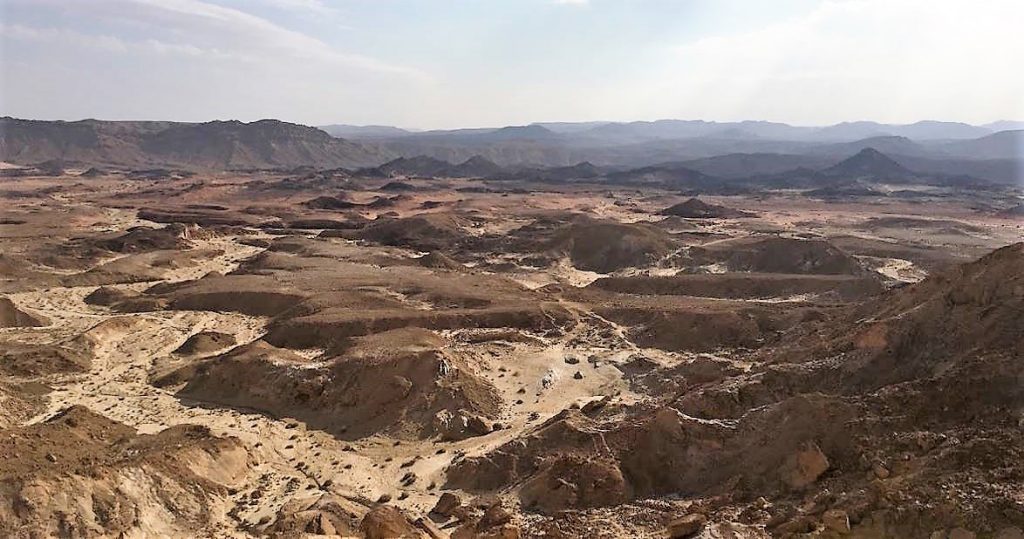 Hiking in the Negev Desert